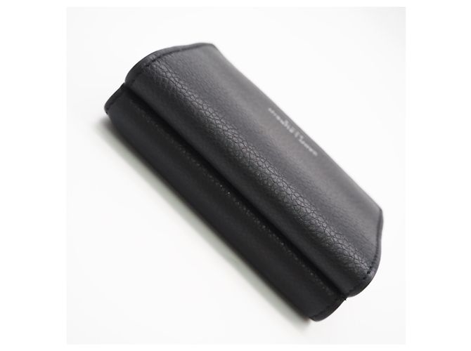 Yves Saint Laurent Leather Compact Wallet Black - view 5
