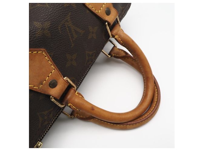 Borsa Louis Vuitton Monogram Speedy 25 Marrone Beige - vista 5