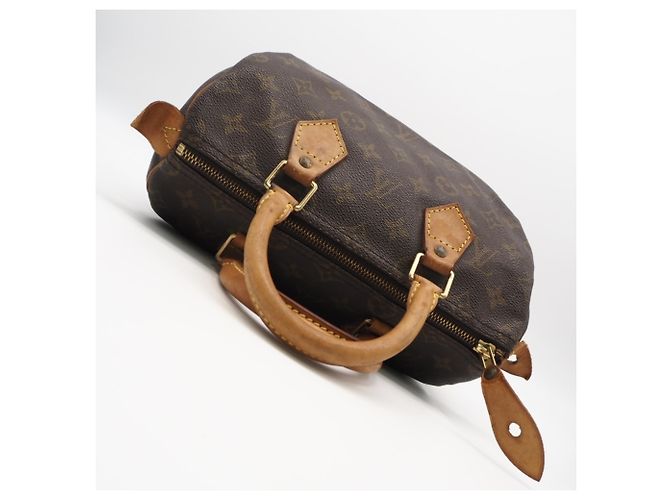 Borsa Louis Vuitton Monogram Speedy 25 Marrone Beige - vista 8
