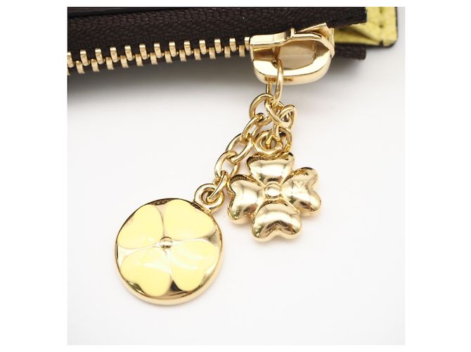 Portafoglio Monogramma Louis Vuitton Marrone Beige Giallo - vista 10