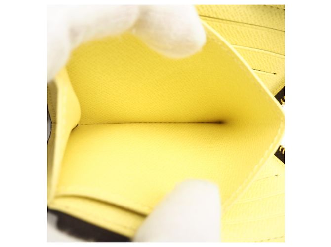 Portafoglio Monogramma Louis Vuitton Marrone Beige Giallo - vista 12