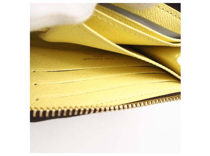 Portafoglio Monogramma Louis Vuitton Marrone Beige Giallo - vista 13