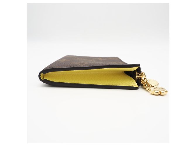 Portafoglio Monogramma Louis Vuitton Marrone Beige Giallo - vista 6