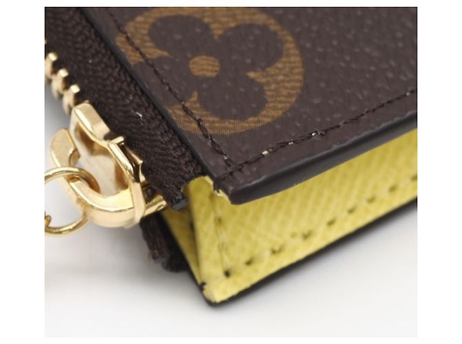 Portafoglio Monogramma Louis Vuitton Marrone Beige Giallo - vista 9