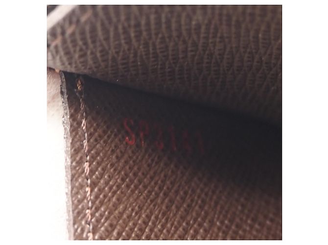 Portabiglietti Louis Vuitton Damier Marrone Beige - vista 10