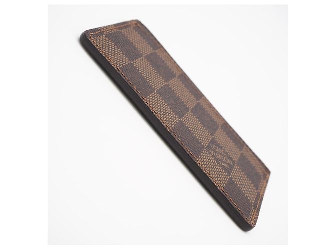 Portabiglietti Louis Vuitton Damier Marrone Beige - vista 5