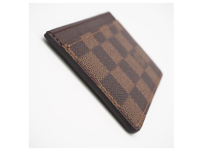 Portabiglietti Louis Vuitton Damier Marrone Beige - vista 7