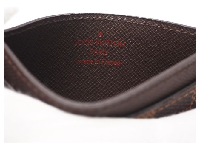 Portabiglietti Louis Vuitton Damier Marrone Beige - vista 9