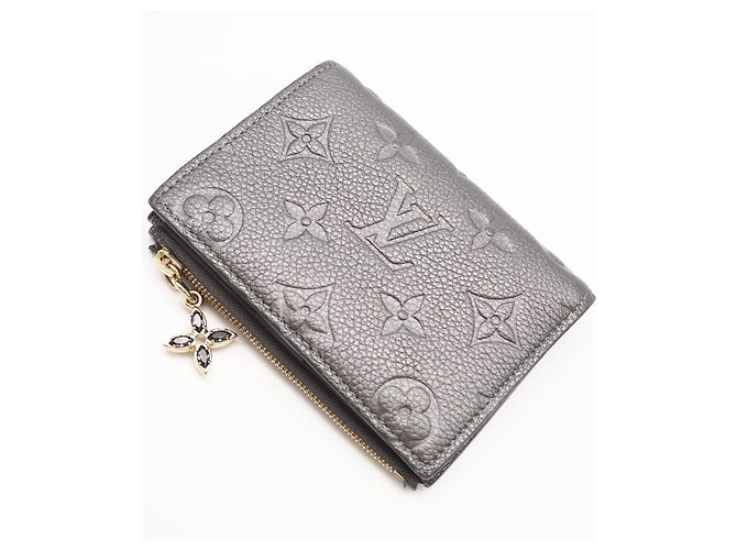 Louis Vuitton Monogram Empreinte Portefeuille Lisa Bi-fold Wallet Argento - vista 2