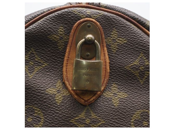 Borsa Boston Louis Vuitton Monogram Keepall 60 Marrone Beige - vista 10