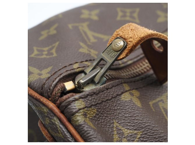 Borsa Boston Louis Vuitton Monogram Keepall 60 Marrone Beige - vista 11