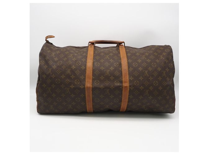 Borsa Boston Louis Vuitton Monogram Keepall 60 Marrone Beige - vista 2