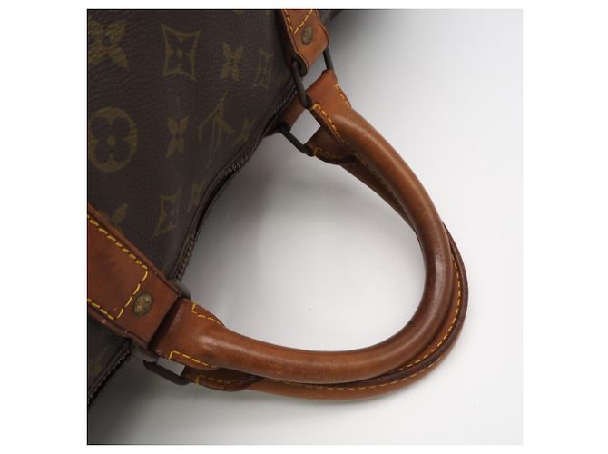 Borsa Boston Louis Vuitton Monogram Keepall 60 Marrone Beige - vista 5