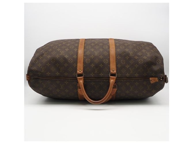 Borsa Boston Louis Vuitton Monogram Keepall 60 Marrone Beige - vista 8