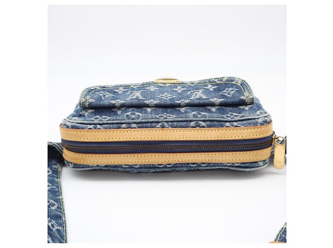 Borsello Louis Vuitton Monogram Denim Blu Beige - vista 11