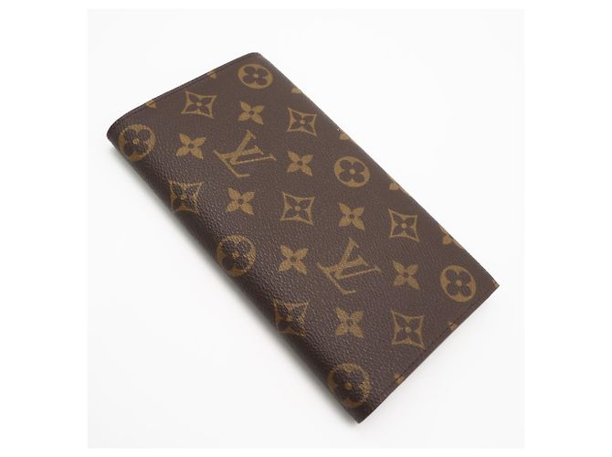 Louis Vuitton Monogram Portefeuille Tresor International Long Wallet Marrone Beige - vista 2