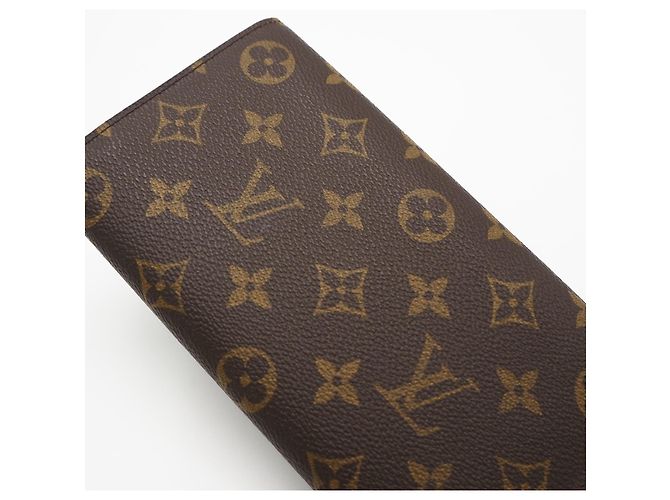 Louis Vuitton Monogram Portefeuille Tresor International Long Wallet Marrone Beige - vista 4