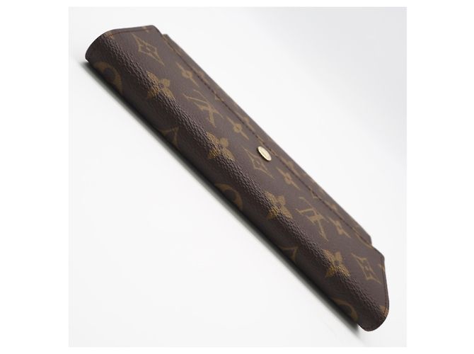 Louis Vuitton Monogram Portefeuille Tresor International Long Wallet Marrone Beige - vista 5