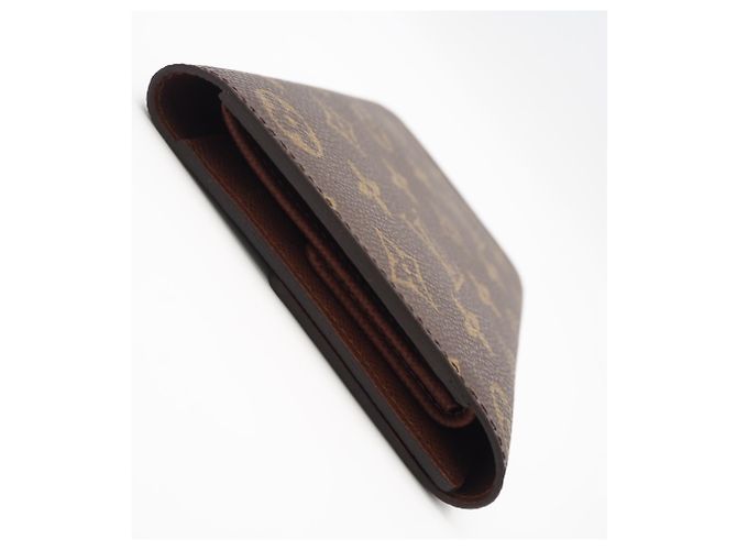 Louis Vuitton Monogram Portefeuille Tresor International Long Wallet Marrone Beige - vista 7