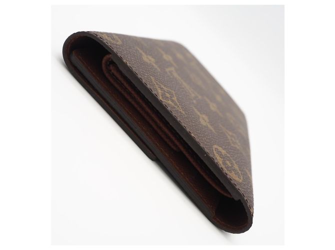 Louis Vuitton Monogram Portefeuille Tresor International Long Wallet Marrone Beige - vista 8