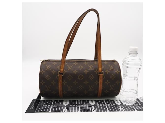 Borsa Louis Vuitton Monogram Papillon 30 Marrone Beige - vista 3