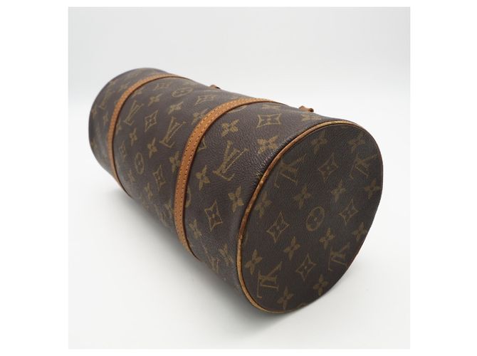 Borsa Louis Vuitton Monogram Papillon 30 Marrone Beige - vista 7
