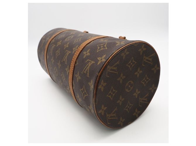 Borsa Louis Vuitton Monogram Papillon 30 Marrone Beige - vista 8