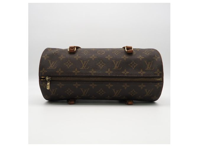 Borsa Louis Vuitton Monogram Papillon 30 Marrone Beige - vista 9