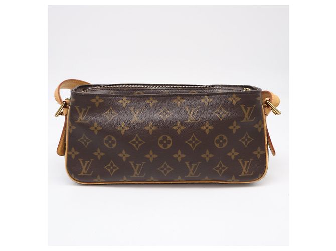 Borsa Louis Vuitton Monogram Vivacite MM Marrone Beige - vista 2