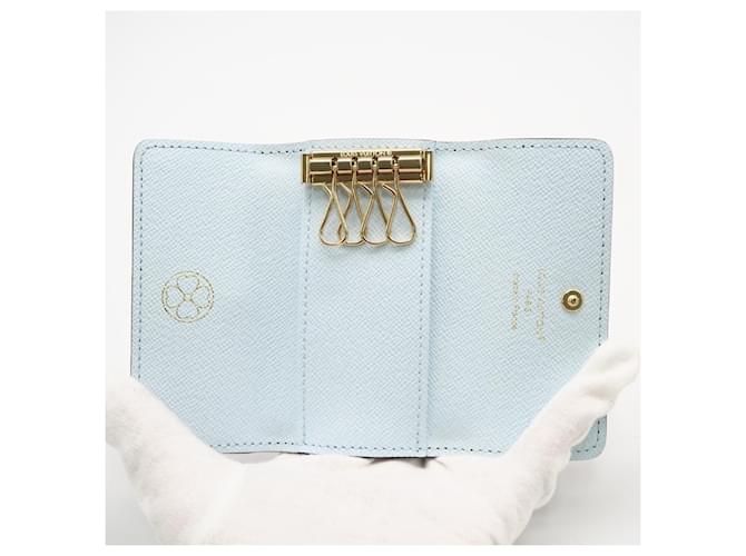 Louis Vuitton Monogram Multicles 4 Key Case Braun Blau Beige - Ansicht 10