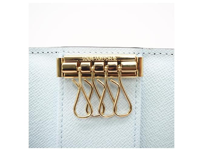 Louis Vuitton Monogram Multicles 4 Key Case Braun Blau Beige - Ansicht 12