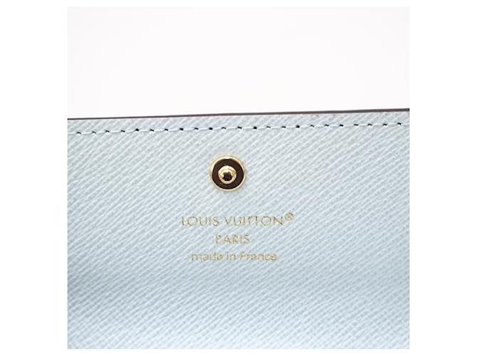 Louis Vuitton Monogram Multicles 4 Key Case Braun Blau Beige - Ansicht 14