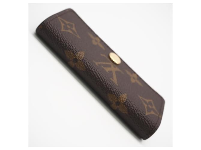 Louis Vuitton Monogram Multicles 4 Key Case Braun Blau Beige - Ansicht 5