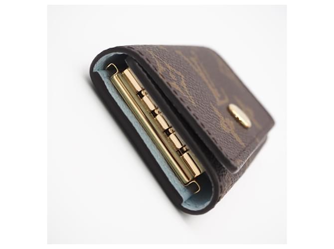 Louis Vuitton Monogram Multicles 4 Key Case Braun Blau Beige - Ansicht 7