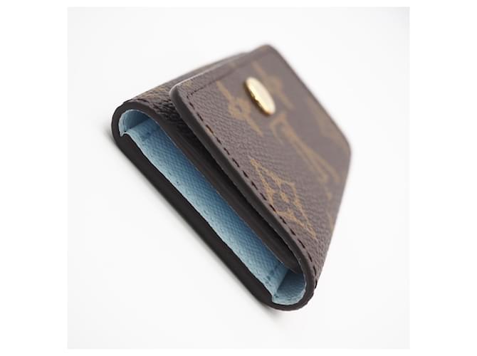 Louis Vuitton Monogram Multicles 4 Key Case Braun Blau Beige - Ansicht 8