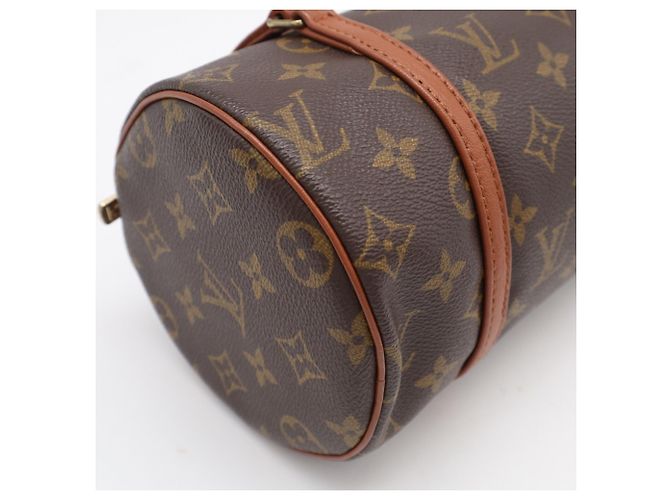 Borsa Louis Vuitton Monogram Papillon 26 Marrone Beige - vista 10