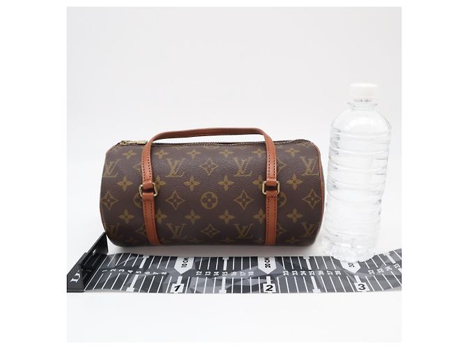 Borsa Louis Vuitton Monogram Papillon 26 Marrone Beige - vista 3