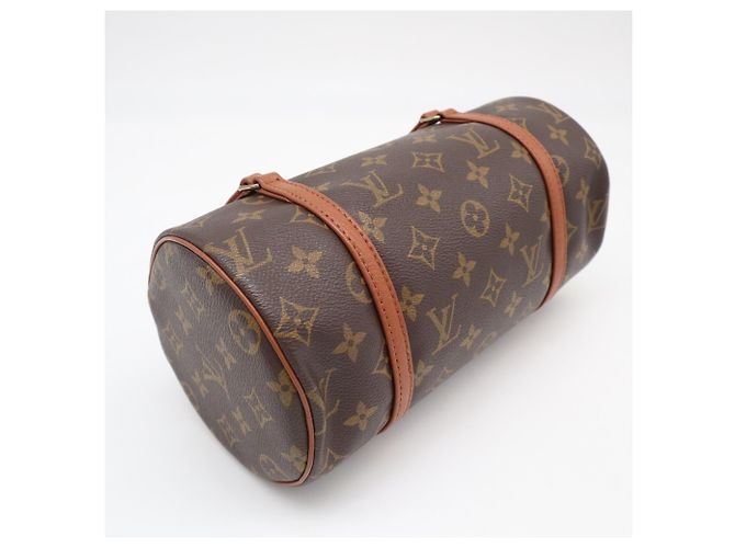 Borsa Louis Vuitton Monogram Papillon 26 Marrone Beige - vista 5
