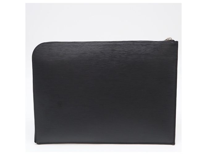 Louis Vuitton Epi Pochette Jour GM Noir Clutch Bag Nero - vista 2