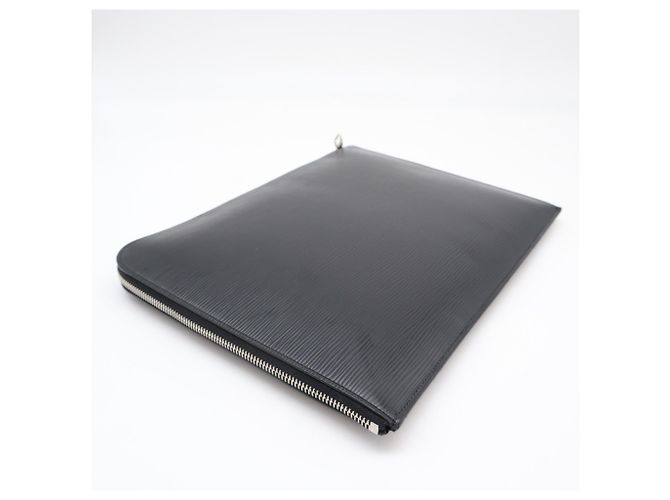 Louis Vuitton Epi Pochette Jour GM Noir Clutch Bag Nero - vista 6