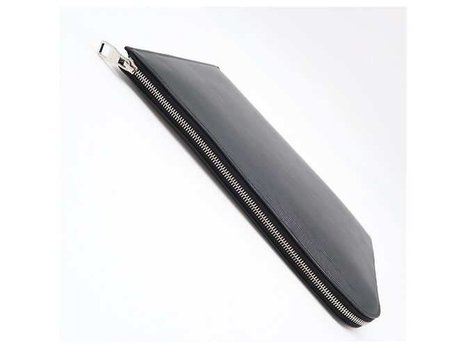 Louis Vuitton Epi Pochette Jour GM Noir Clutch Bag Nero - vista 8
