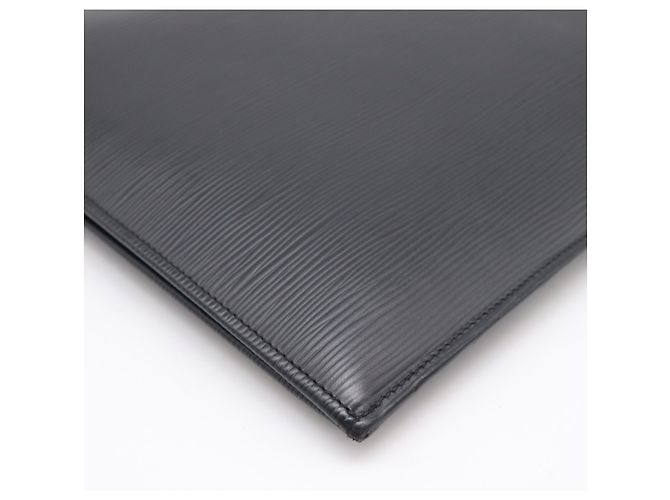 Louis Vuitton Epi Pochette Jour GM Noir Clutch Bag Nero - vista 9