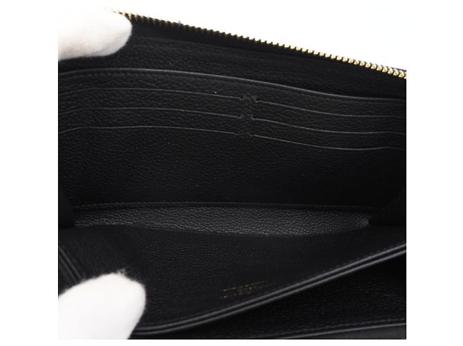 Louis Vuitton Monogram Empreinte Bicolor Zippy Wallet Schwarz Beige - Ansicht 13