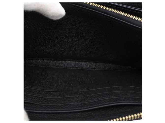 Louis Vuitton Monogram Empreinte Bicolor Zippy Wallet Schwarz Beige - Ansicht 14