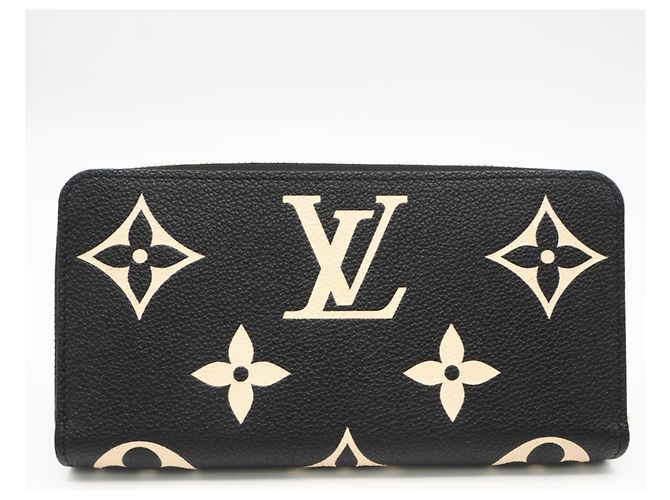 Louis Vuitton Monogram Empreinte Bicolor Zippy Wallet Schwarz Beige - Ansicht 2