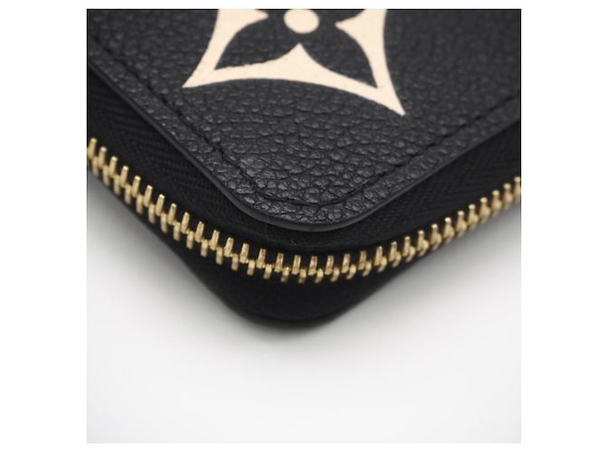 Louis Vuitton Monogram Empreinte Bicolor Zippy Wallet Schwarz Beige - Ansicht 9