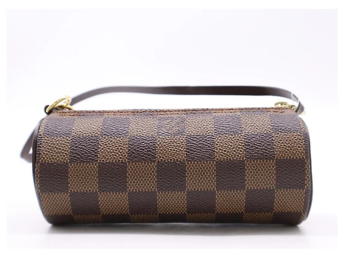 Louis Vuitton Papillon Pochette Damier Ebene mini Marrone - vista 2