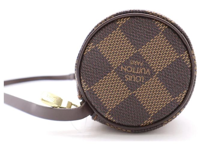 Louis Vuitton Papillon Pochette Damier Ebene mini Marrone - vista 3
