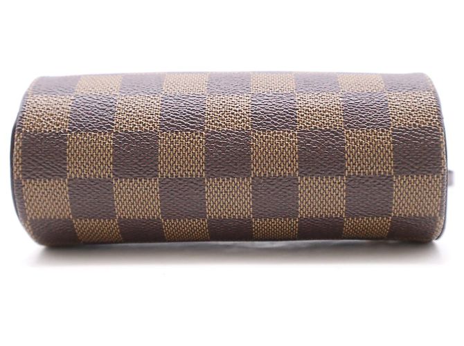 Louis Vuitton Papillon Pochette Damier Ebene mini Marrone - vista 4