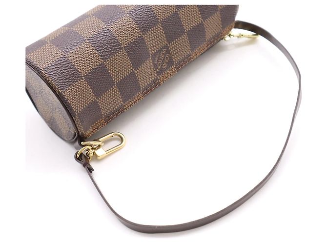 Louis Vuitton Papillon Pochette Damier Ebene mini Marrone - vista 6